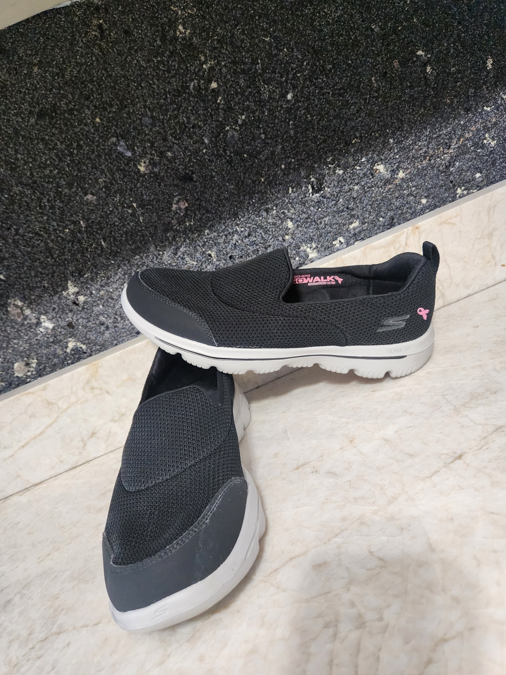 Skechers Go Walk Black Slip-On